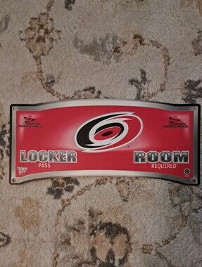 Carolina Hurricanes NHL Locker Room Sign